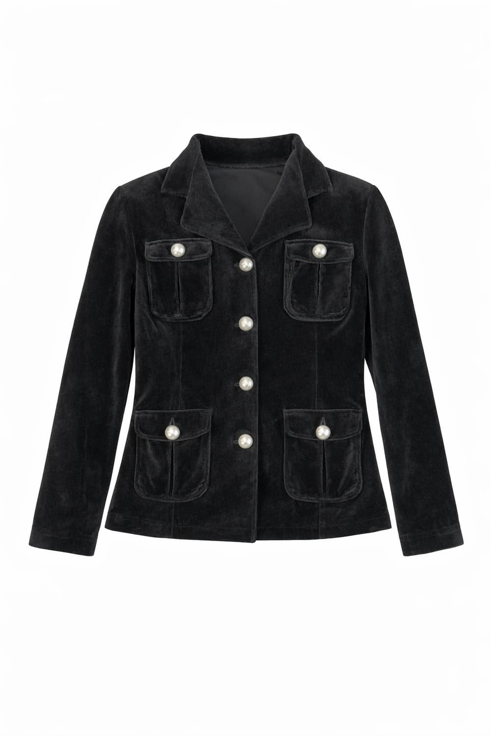 Deux Concept Labo 벨벳 블랙 진주 버튼 자켓 1797 상품이미지1