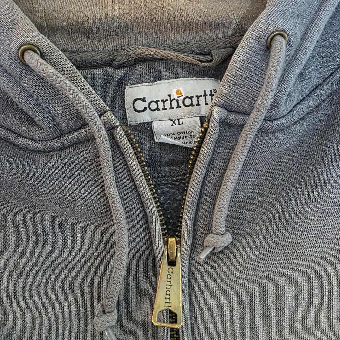 [XL] 빈티지 칼하트 트래쉬드 하드 썬페이드 후드집업 상품이미지7