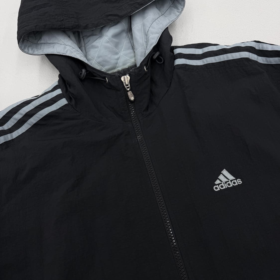 아디다스 90s 삼선 올드스쿨 후드 점퍼 자켓 상품이미지3