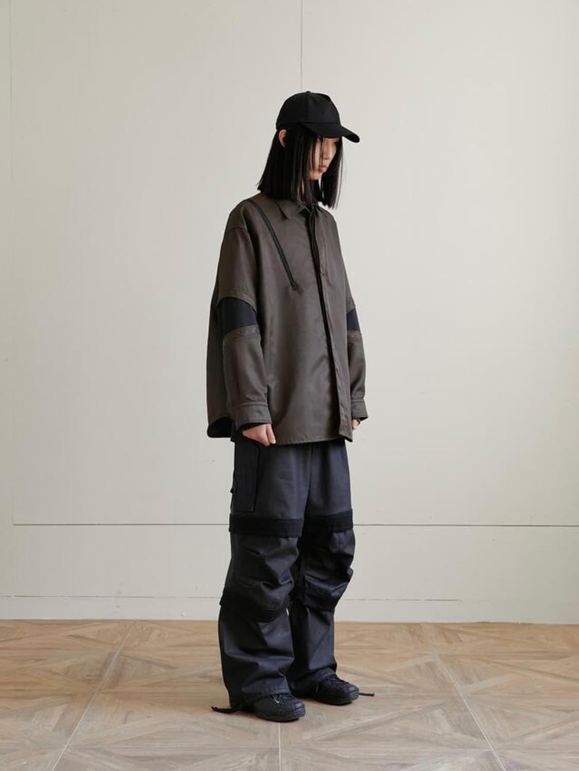 [1] 파 아카이브 레이어드 워크 팬츠 블랙 상품이미지1