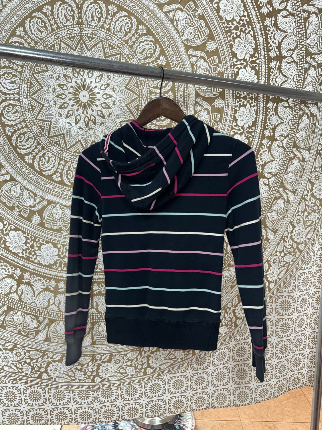 아디다스 여성 스트라이프 후드집업  상품이미지6