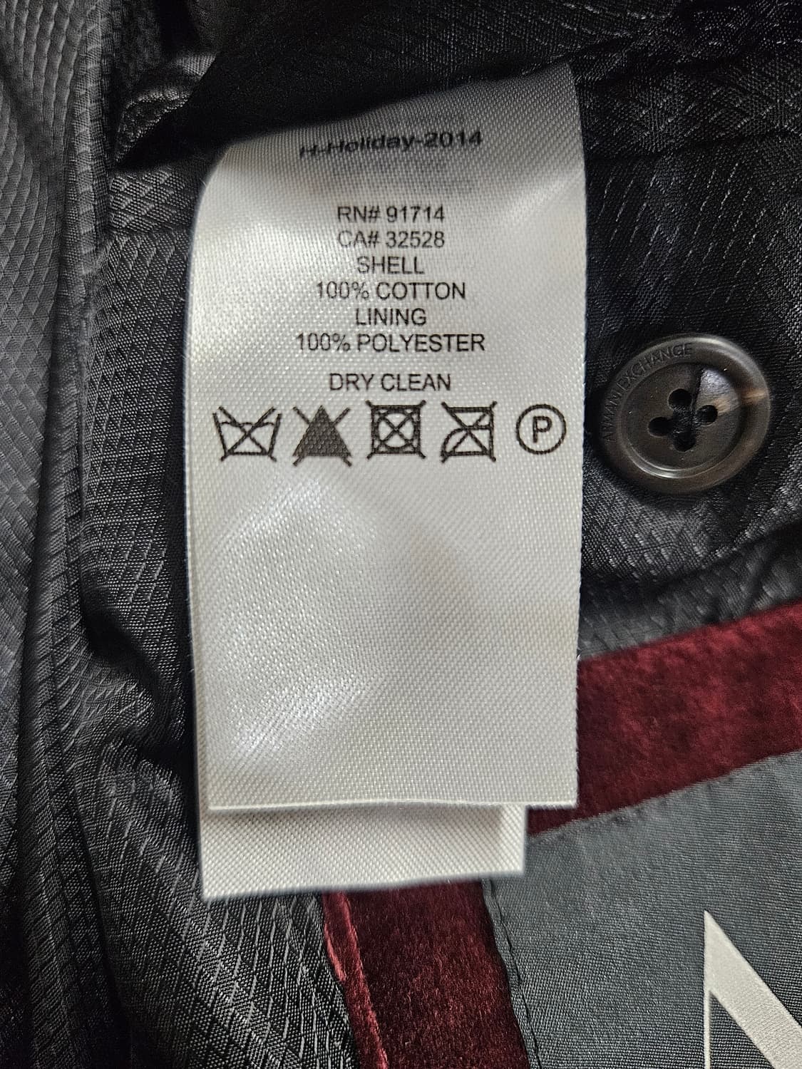 알마니익스체인지 벨벳 블레이저 95 (S) 상품이미지5