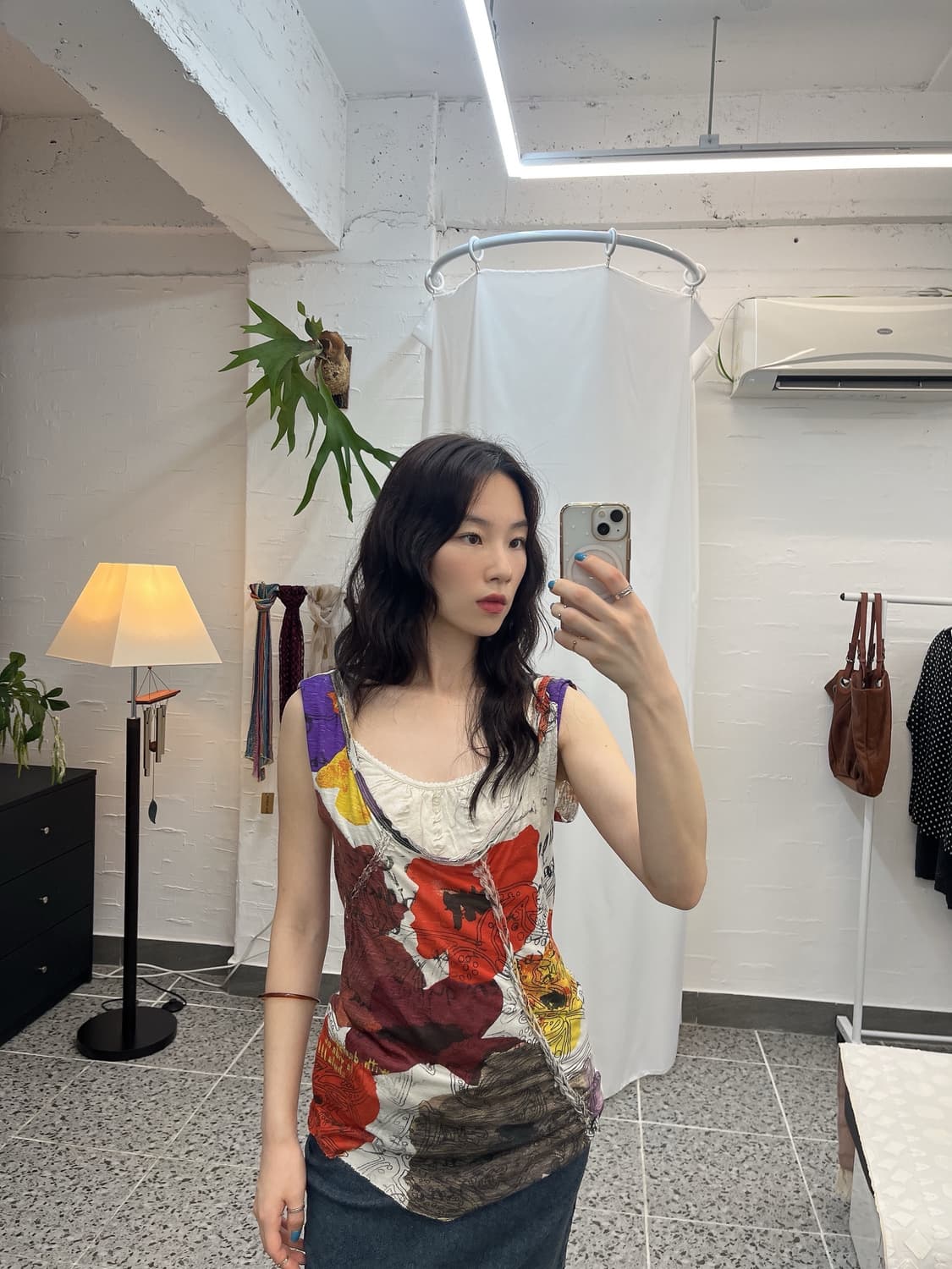 아이보리 버튼 디테일 슬리브리스 상품이미지3