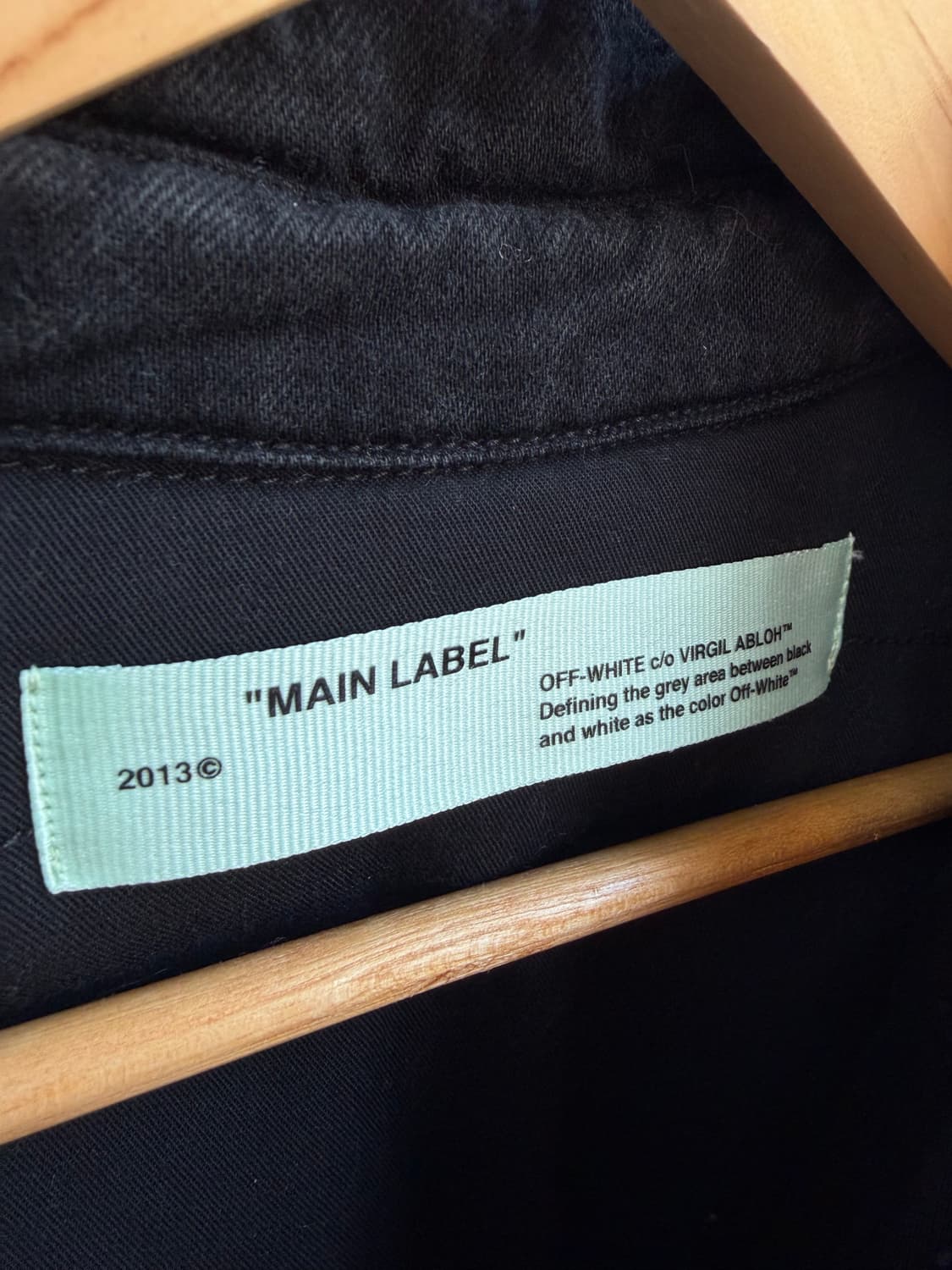 L/ 오프화이트 버질아블로 백로고 데님 패딩 상품이미지6