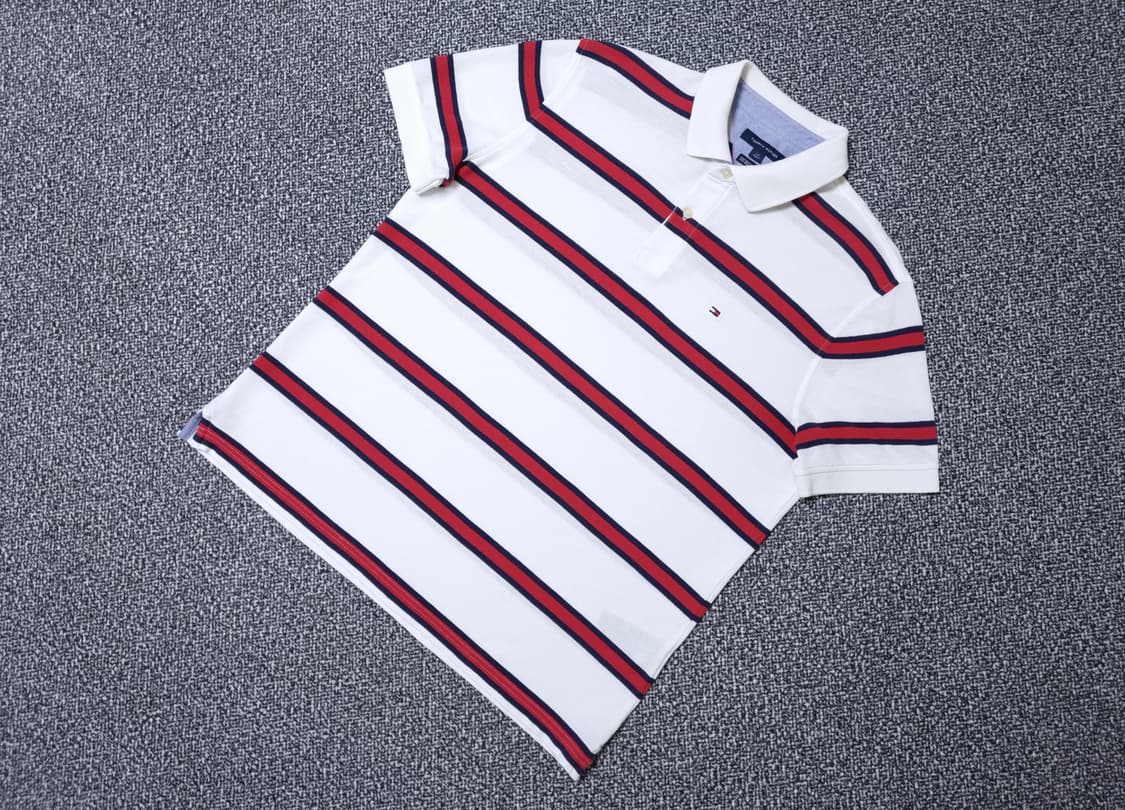 [무료배송][100-105]타미힐피거 남성용 피케 반팔티 카라티 상품이미지3