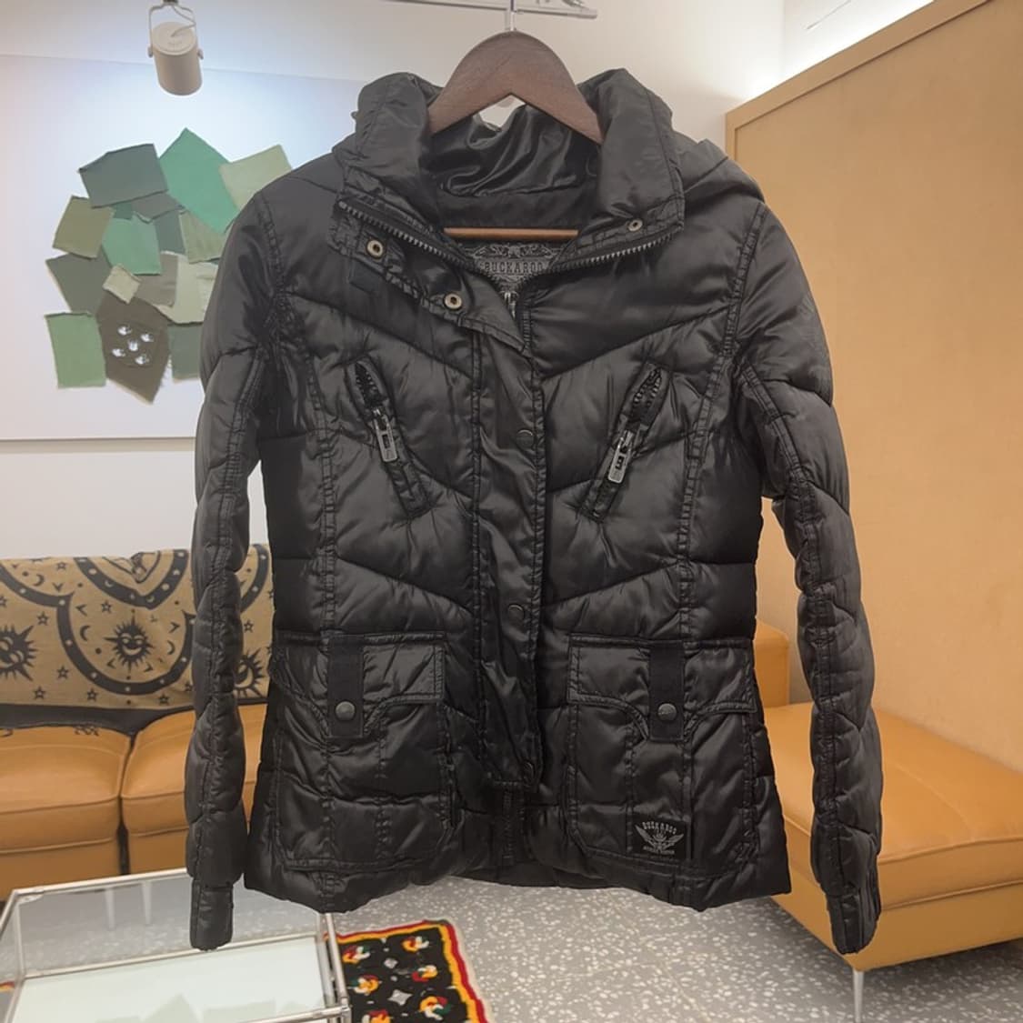 버커루 고딕 올드스쿨 스트릿 힙합 경량 패딩 M C08016 상품이미지3