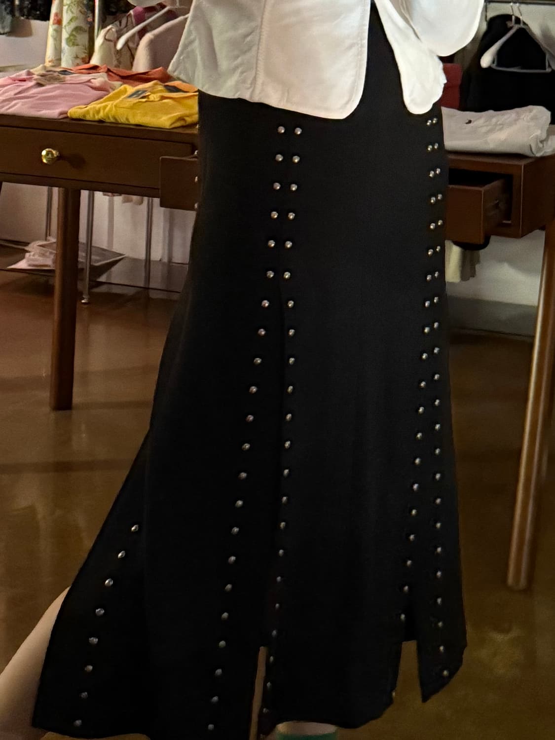 Maje 블랙 롱치마 S 상품이미지1