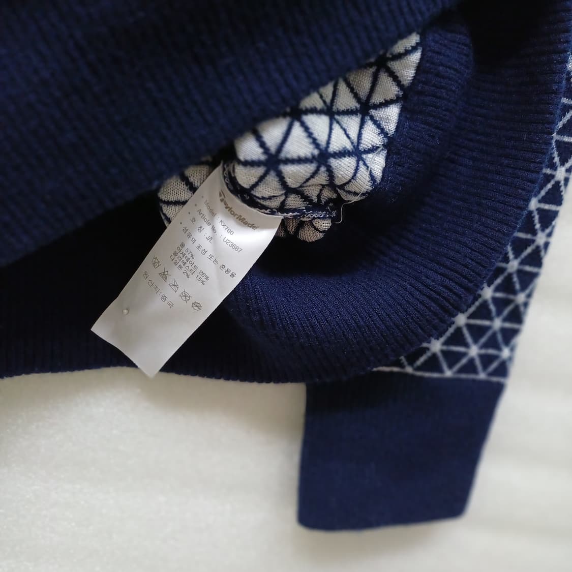 테일러메이드 골프 살짝도톰 울 라운드 니트 여성 L 사랑봉봉 상품이미지5