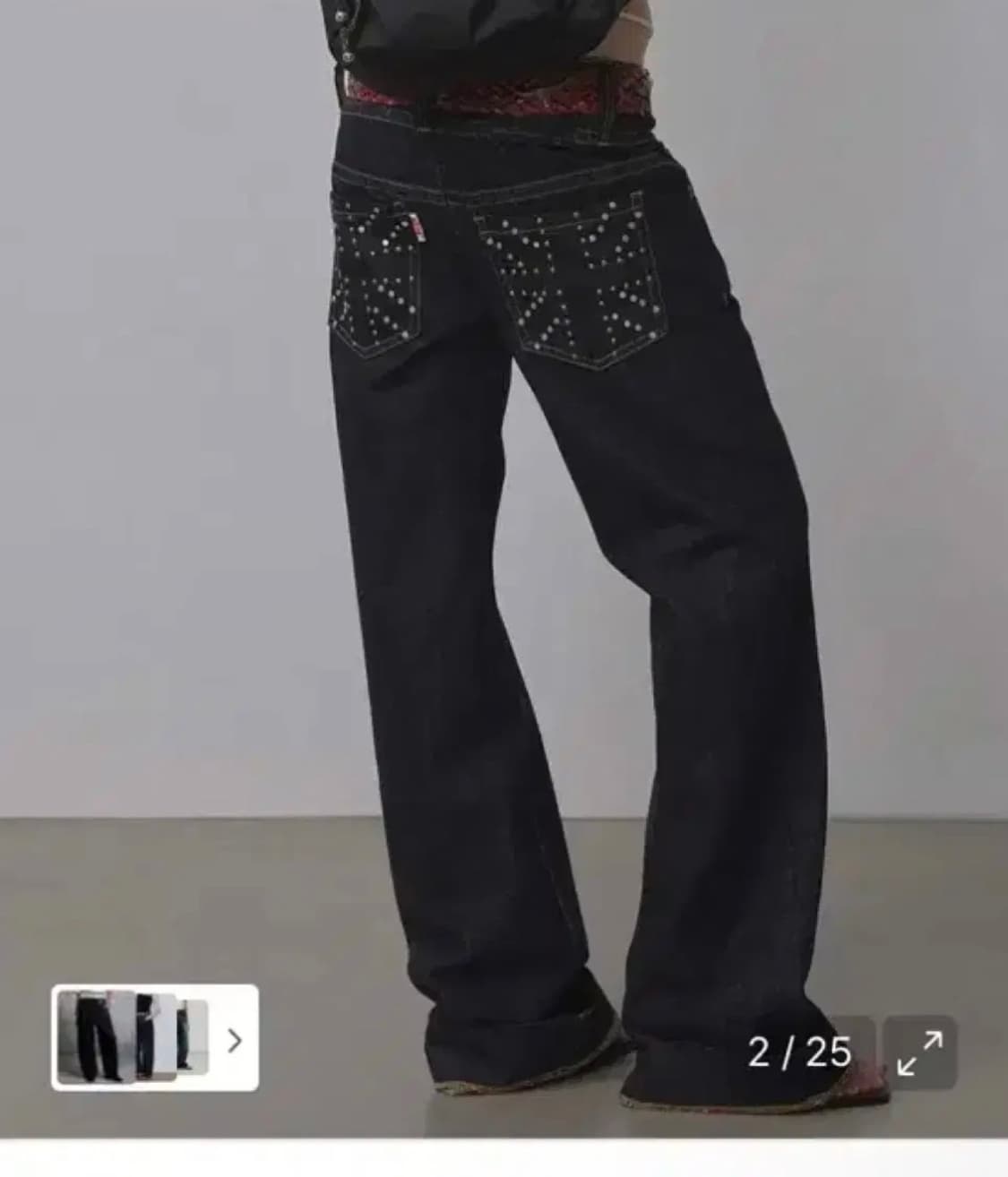 스컬프터 세미 부츠컷 팬츠 M 상품이미지1