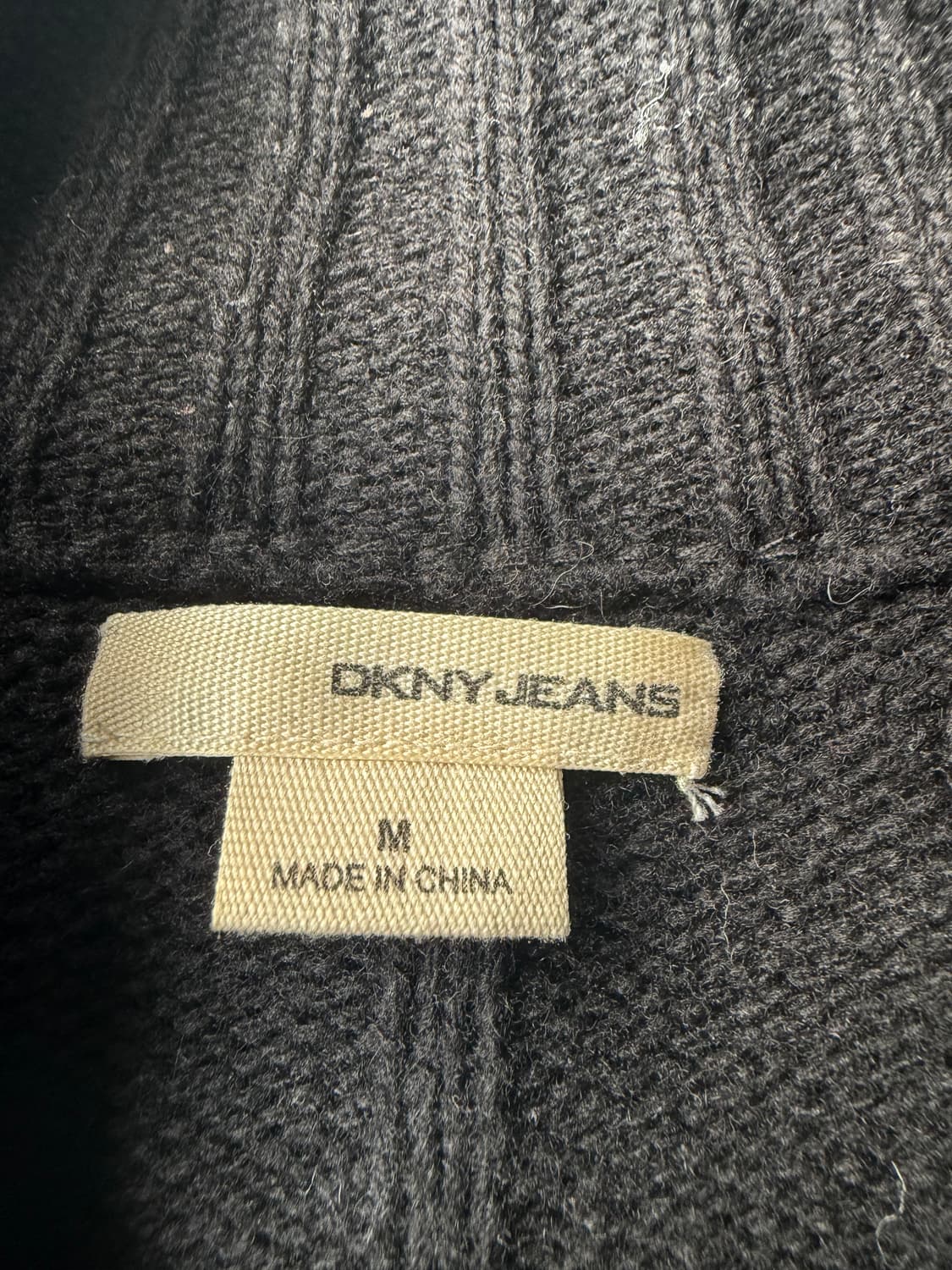DKNY 블랙 니트 집업 자켓 상품이미지3