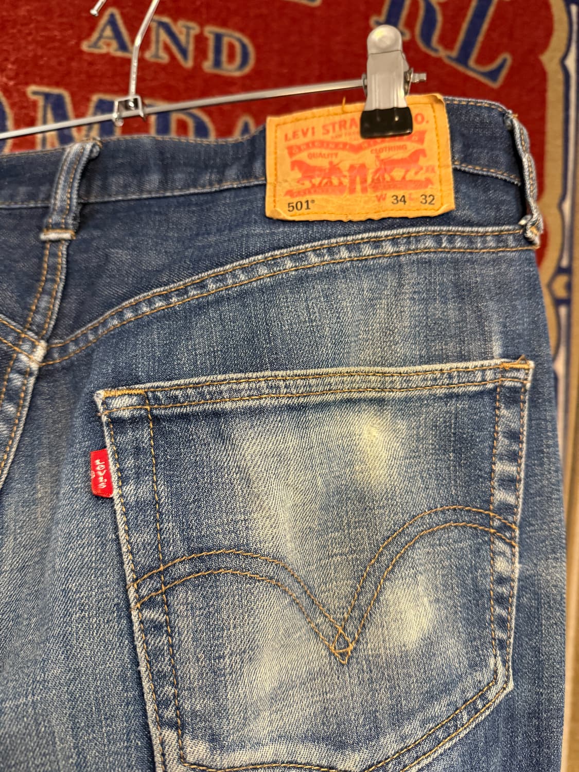 리바이스 501 워싱 34/32 상품이미지6