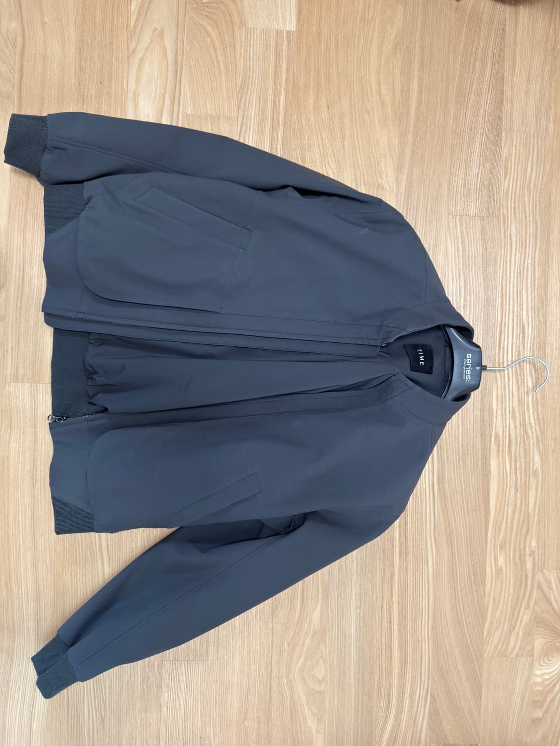 타임옴므 다크그레이 봄자켓 블루종 100사이즈 판매 상품이미지4