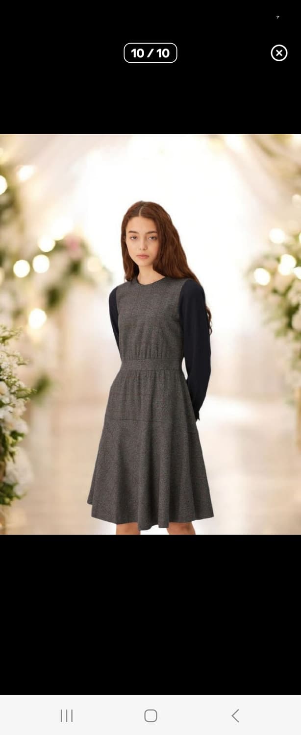 헤지스레이디스  모직 원피스 55 상품이미지2