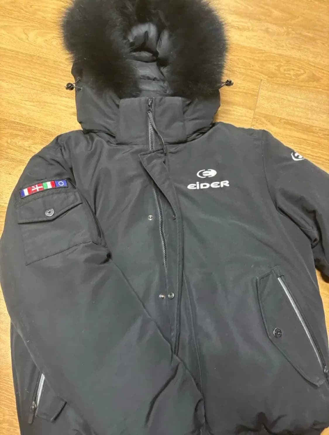 아이더 스투키 숏패딩 블랙 L사이즈 상품이미지1