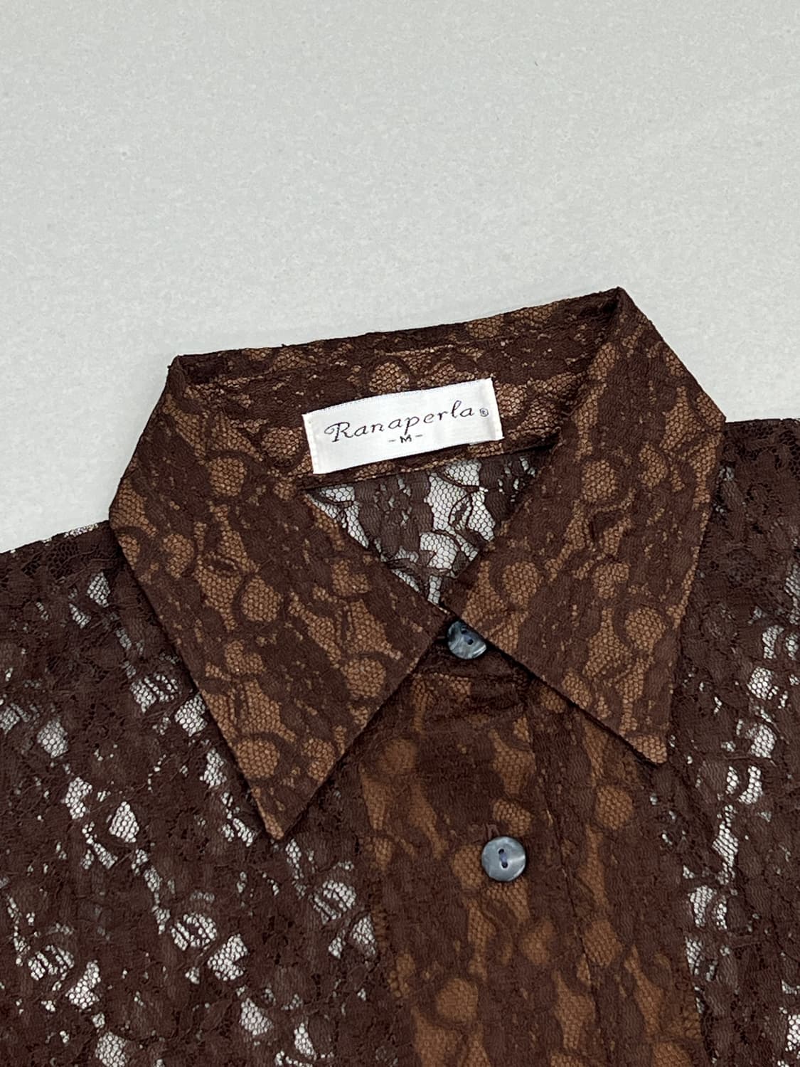 레이스 반팔 셔츠 상품이미지3