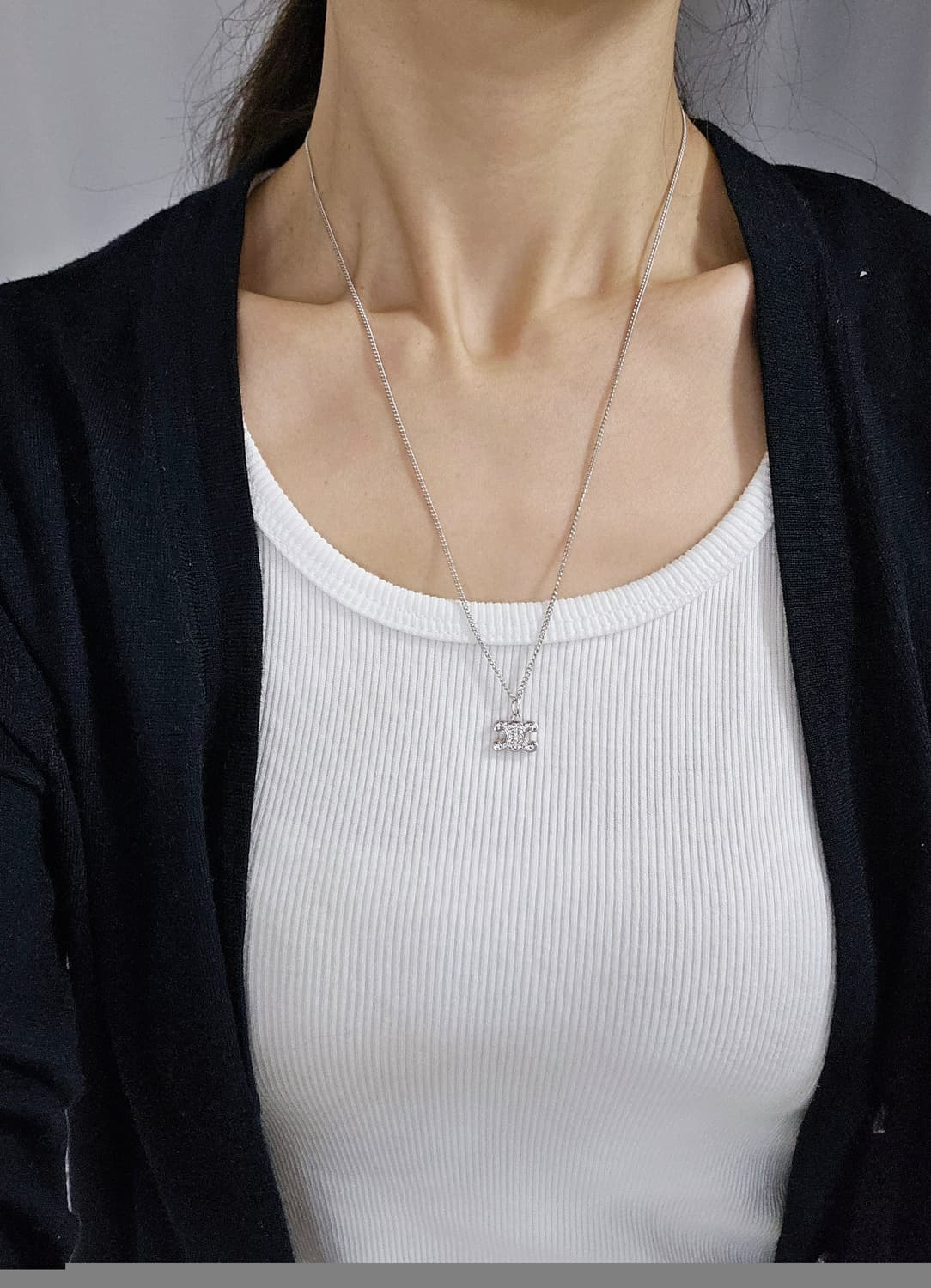 [백화점판] 셀린느 라인스톤 트리옹프 목걸이 51cm [정품/풀세트] 상품이미지8