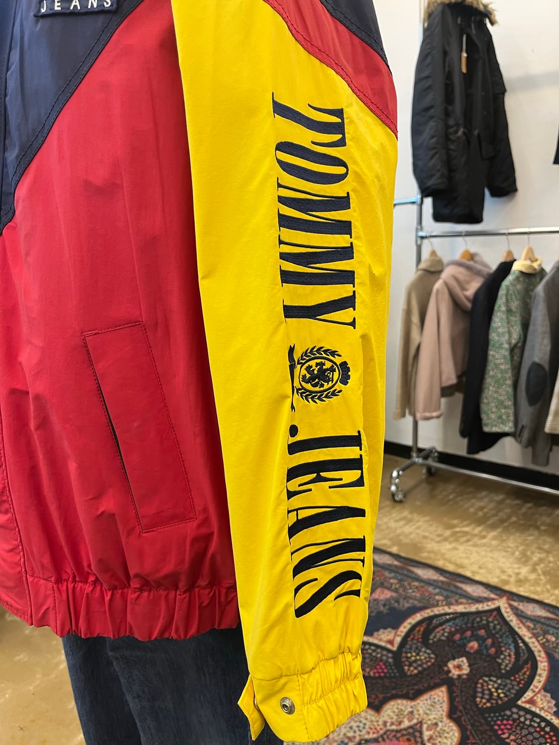 90s 타미 진스 나일론 바람막이 자켓 상품이미지3