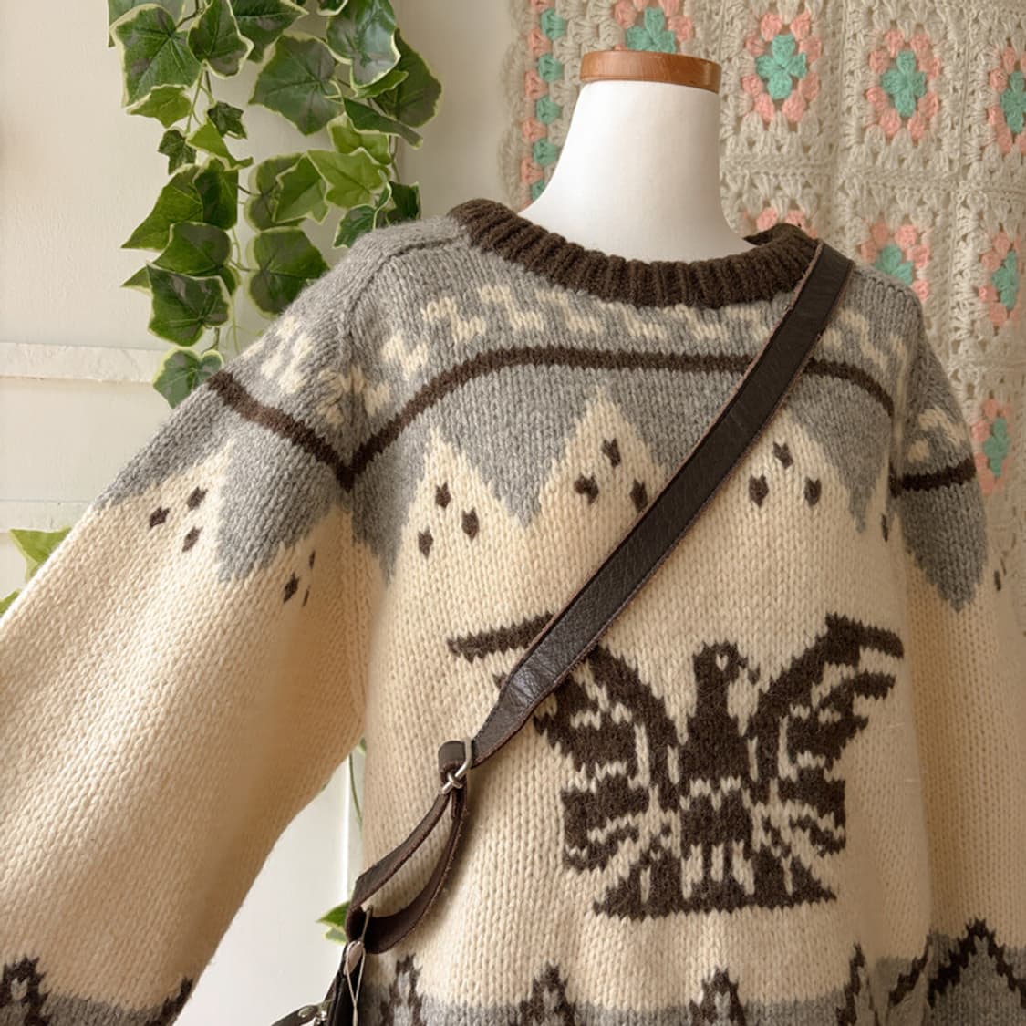 셀니빈티지 뮤트 노르딕 코위찬 니트 상품이미지5