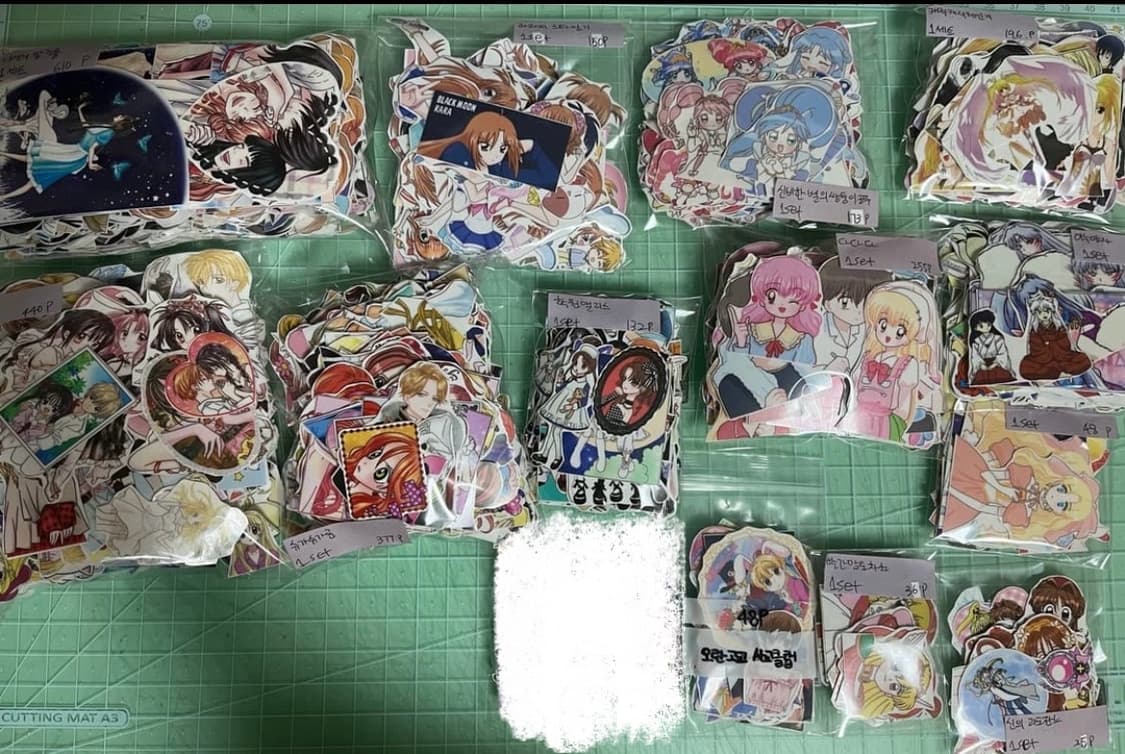 00년대 추억의 애니 인컷 세트(슈가슈가룬,달빛천사,캐캐체,이누야사,오교 상품이미지1