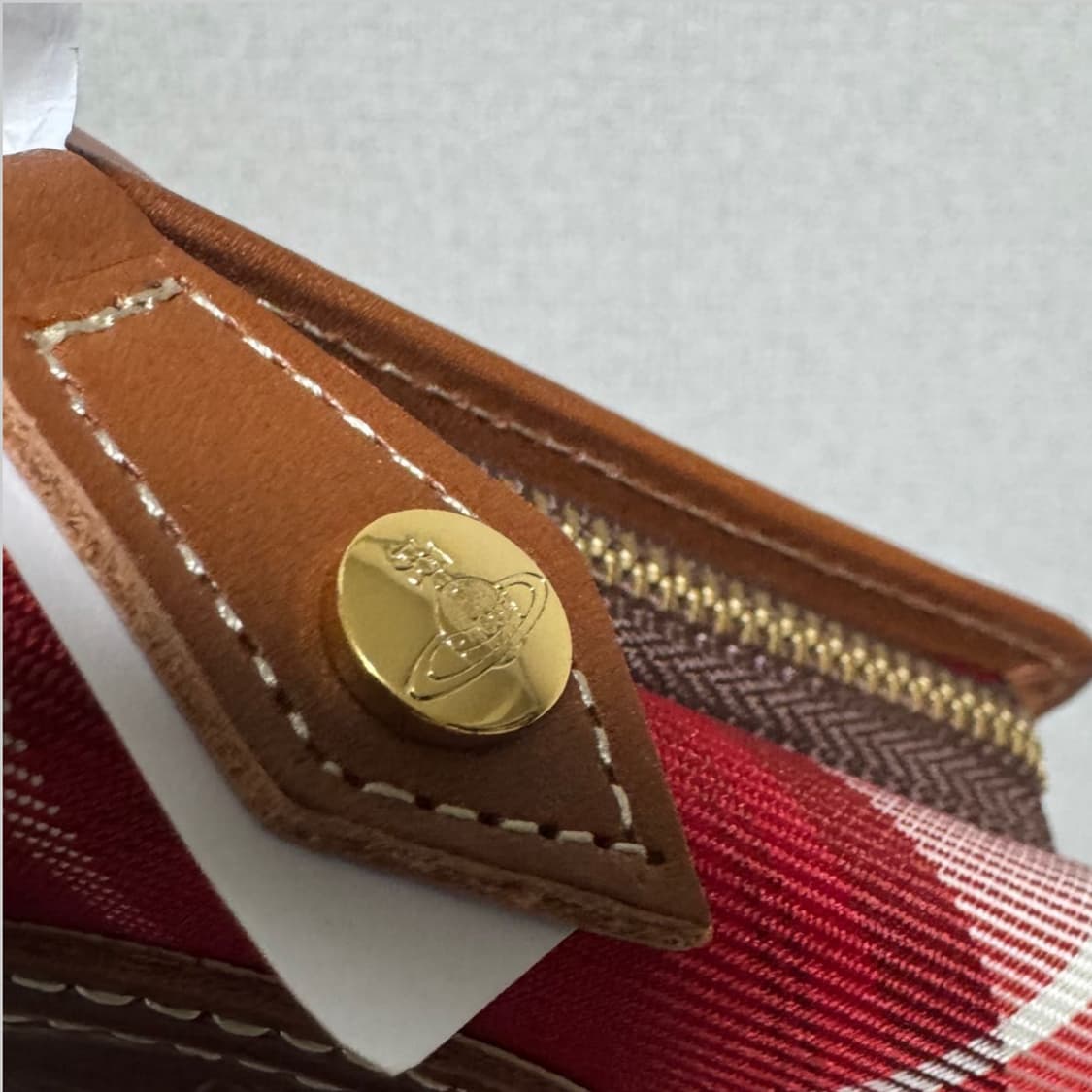 비비안웨스트우드 아카이브 패브릭 레더 하프월렛 반지갑 상품이미지7