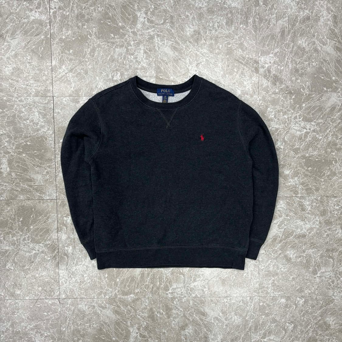 폴로 랄프로렌 차콜 그레이 스웨트셔츠 맨투맨(L) 상품이미지2