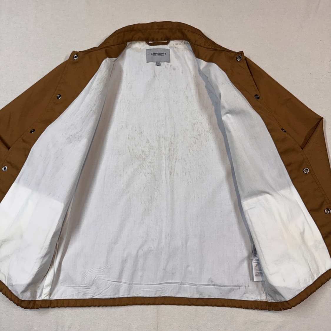 S) 칼하트 WIP 브라운 코치 자켓 상품이미지5