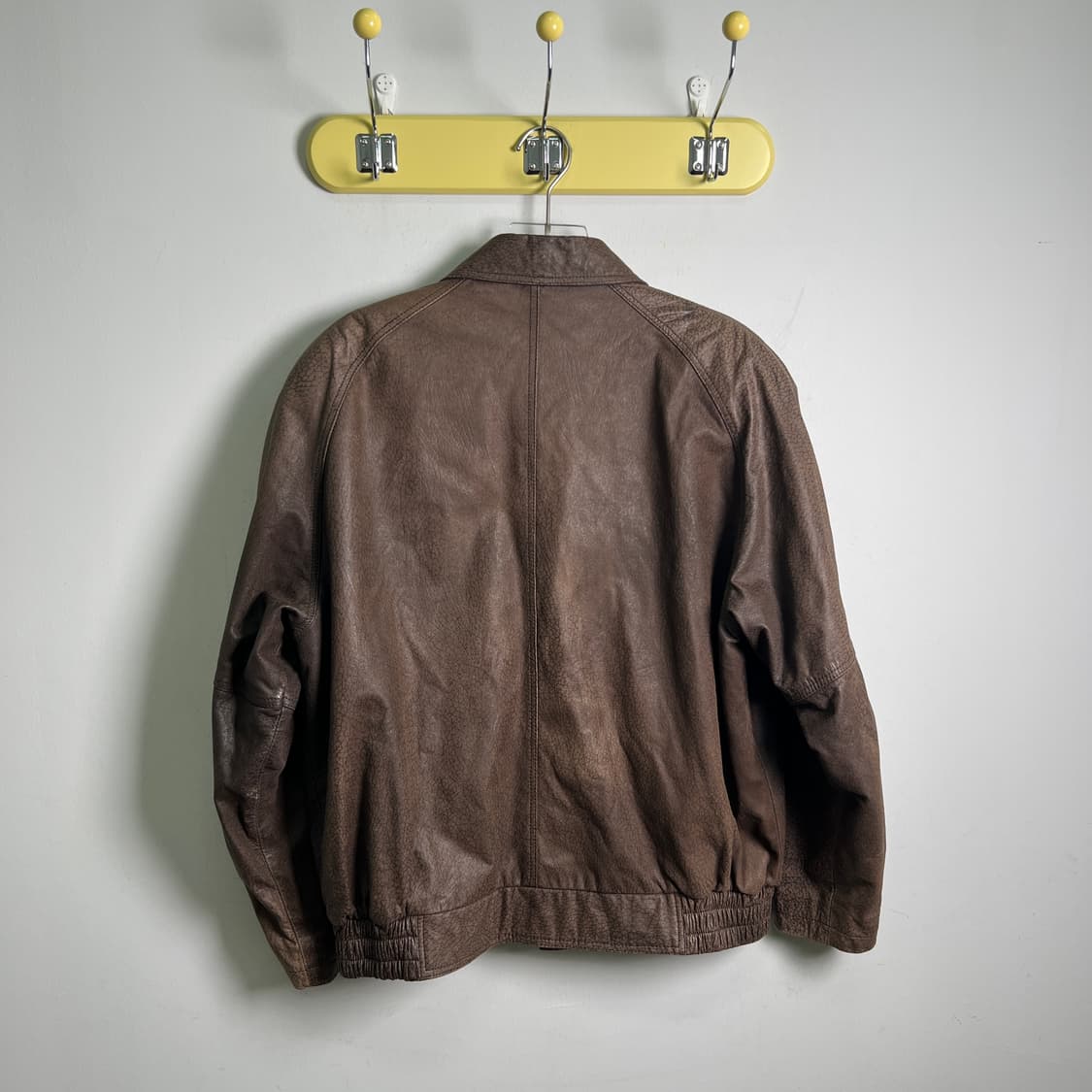 Tokyo Leather 브라운 가죽 봄버 자켓 M 상품이미지2