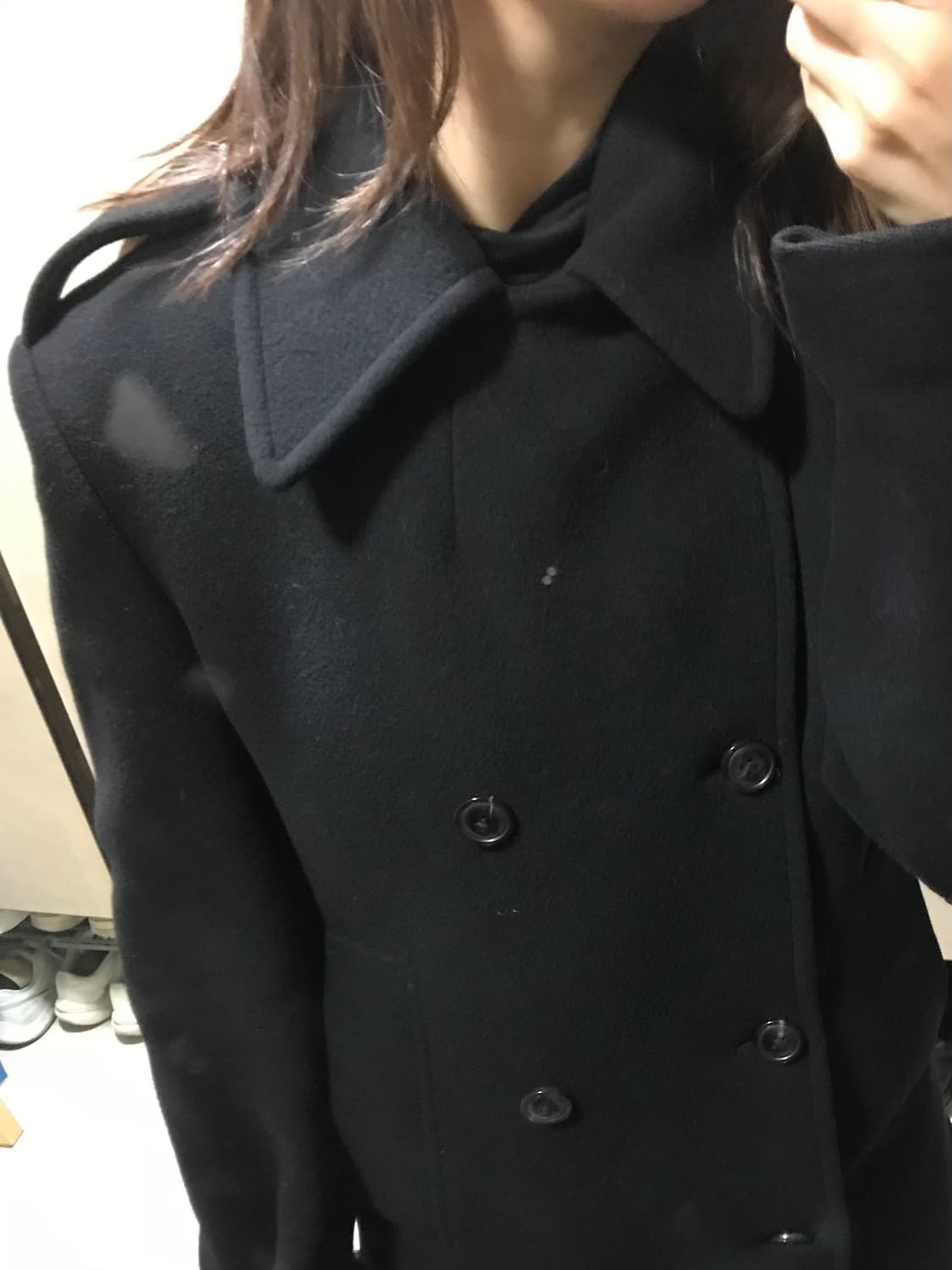 폴로 피코트 더블버튼 블랙 상품이미지6