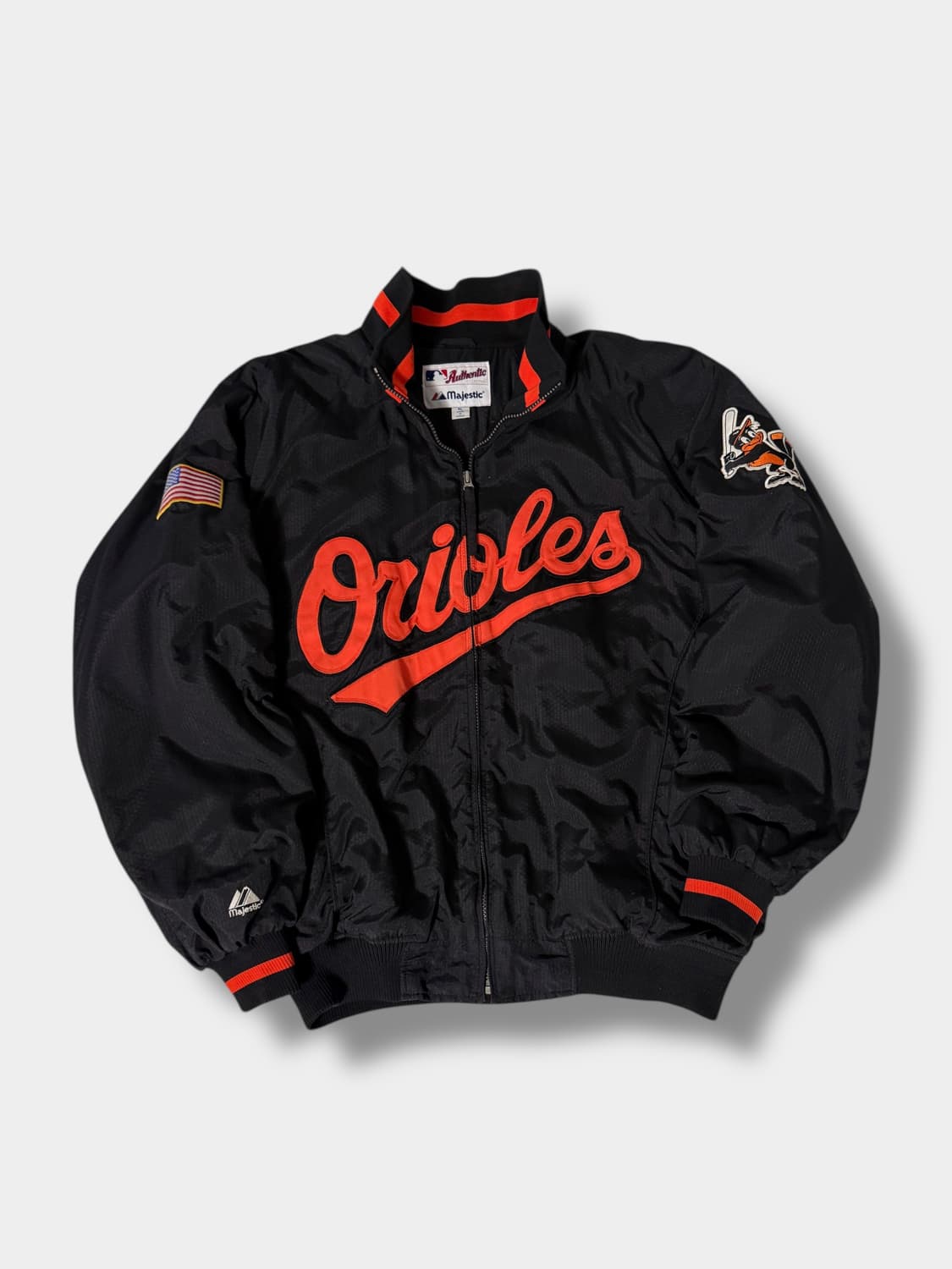 마제스틱 90‘s 오버사이즈 볼티모어 오리올스 봄버 자켓 상품이미지2