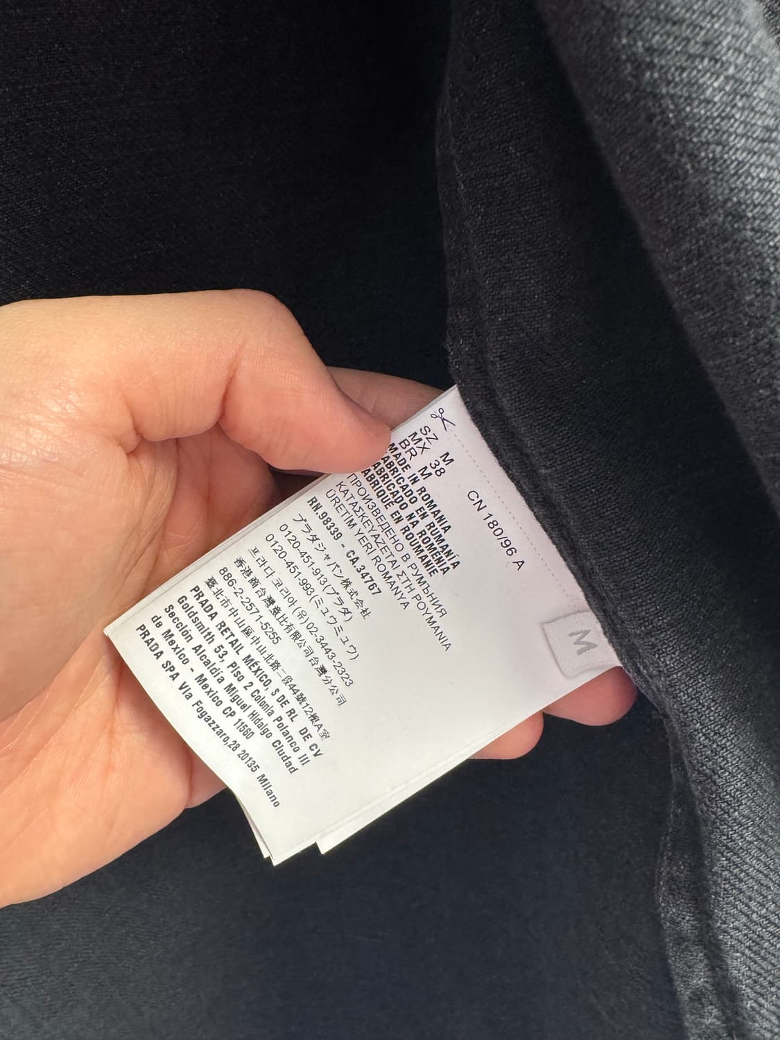 프라다 데님 셔츠 (m) 상품이미지3