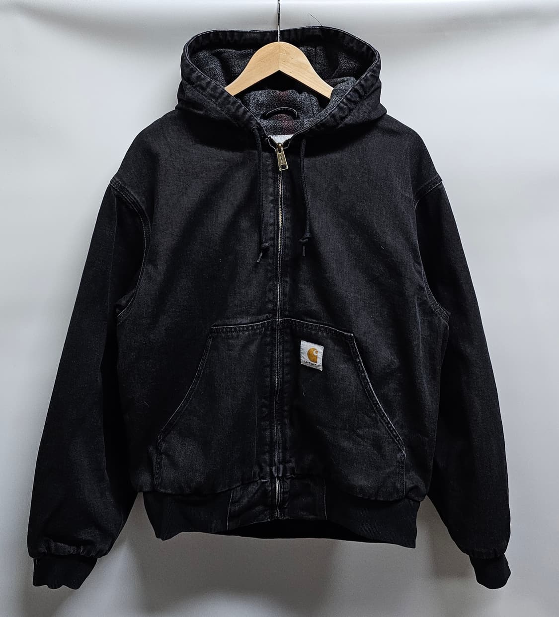 칼하트wip 메이틀랜드 액티브 블랙 데님 후드자켓 S 상품이미지1