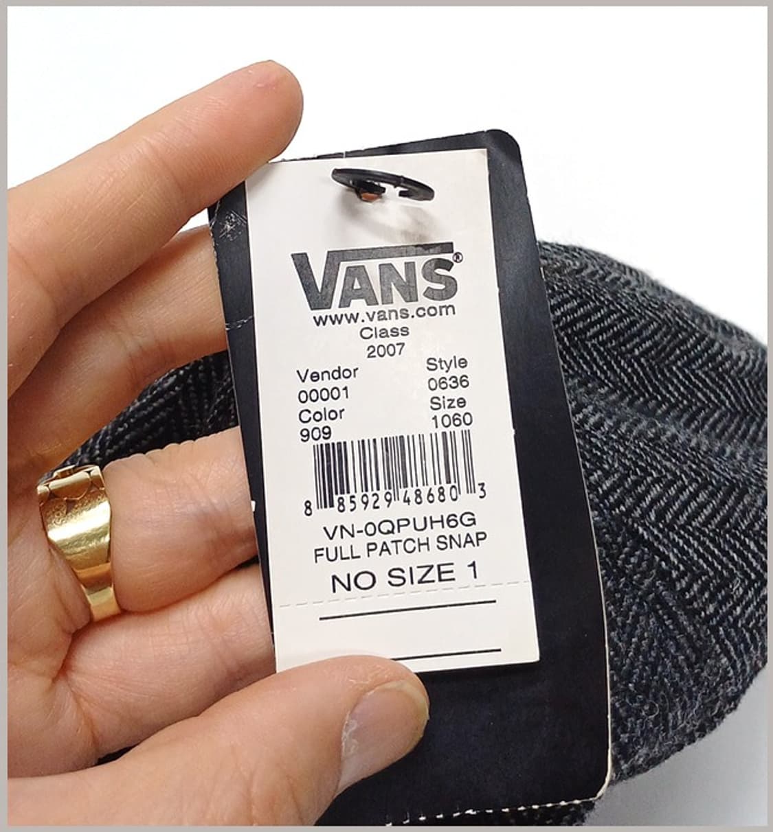 반스 VANS 정품 스냅백 모자 미사용품 J-633 상품이미지6