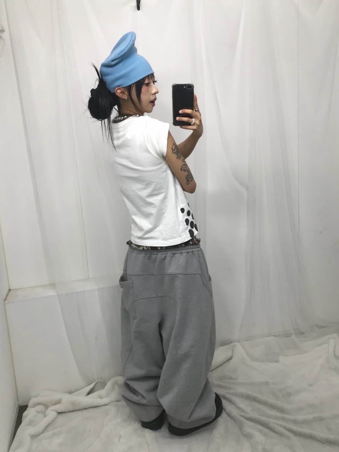 🖤 꼼데가르송 X 나이키 콜라보 도트 반팔 티셔츠 🖤 상품이미지6