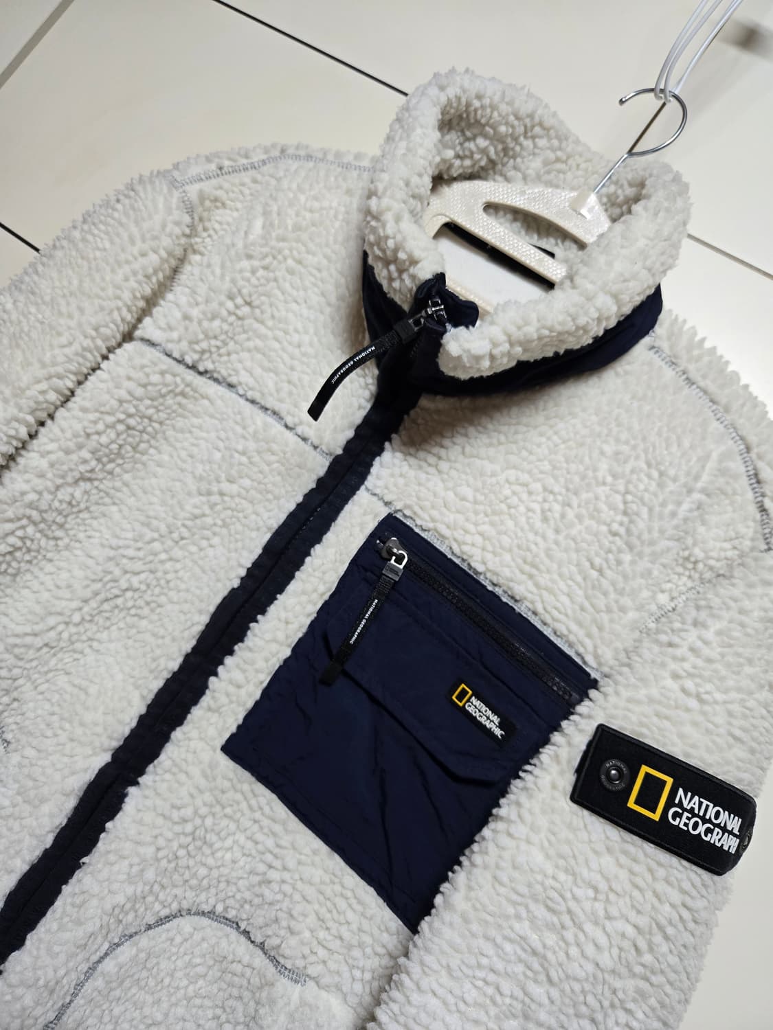 내셔널지오그래픽 남성 양털 뽀글이 집업 상품이미지1