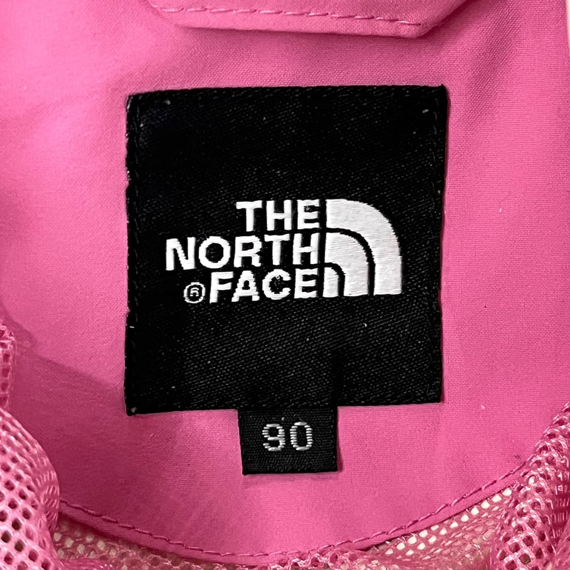 [정품/L] 노스페이스 화이트 핑크 바람막이 후드 자켓 b18 상품이미지4