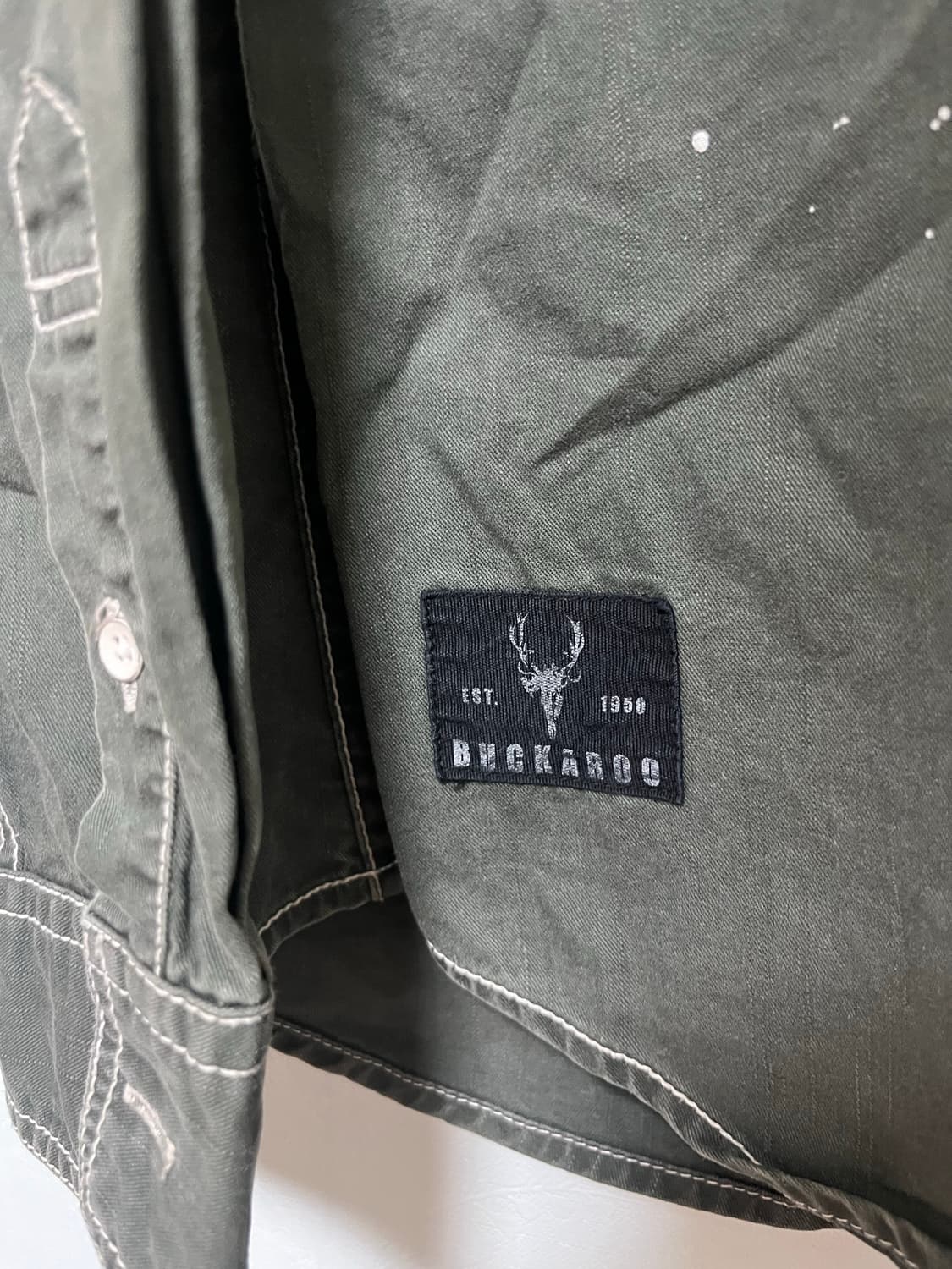 BUCKAROO 워크 셔츠 빈티지 페인팅 L 상품이미지2