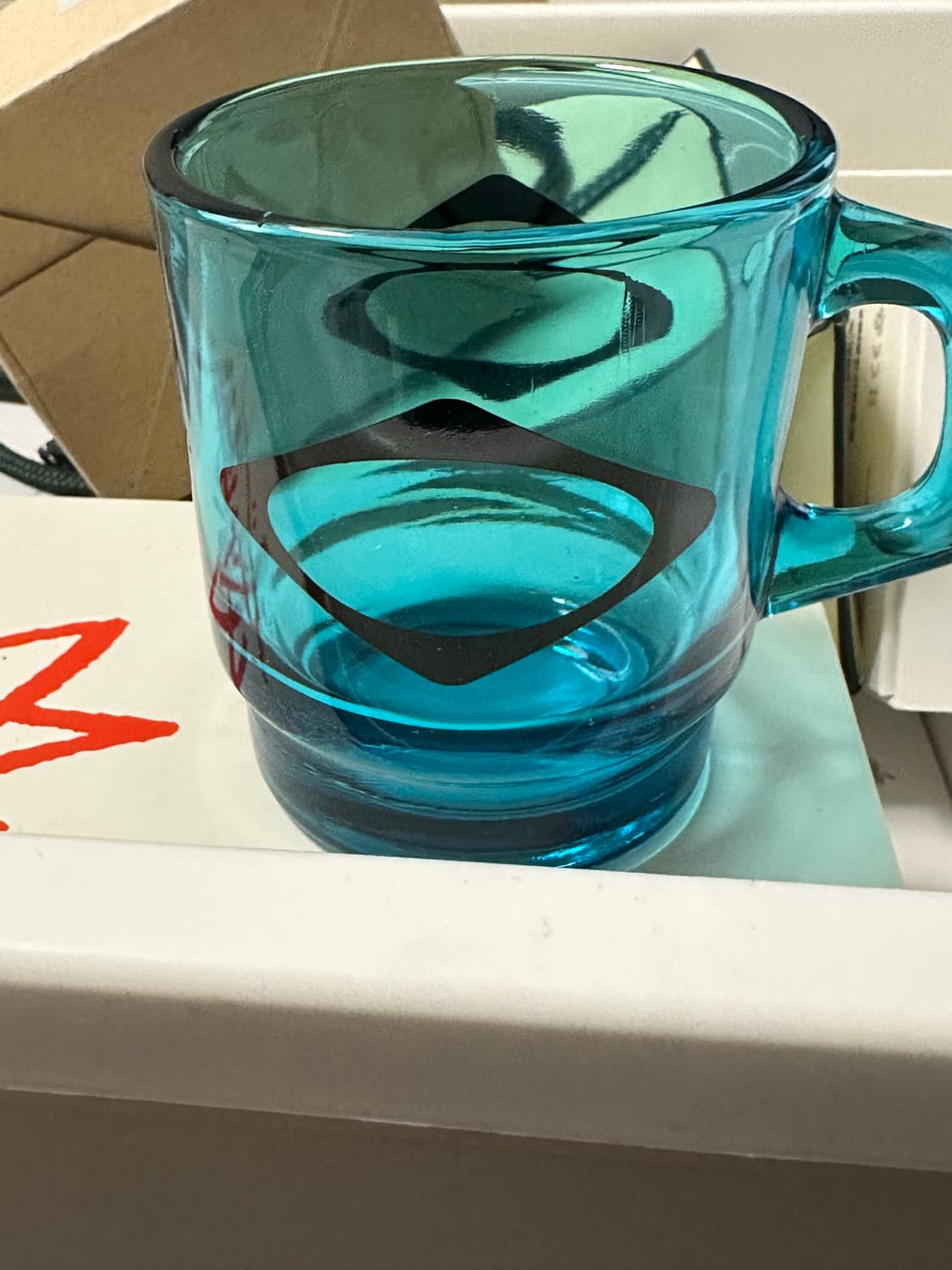 미스치프 글래스 머그 아쿠아 블루 새상품 상품이미지3