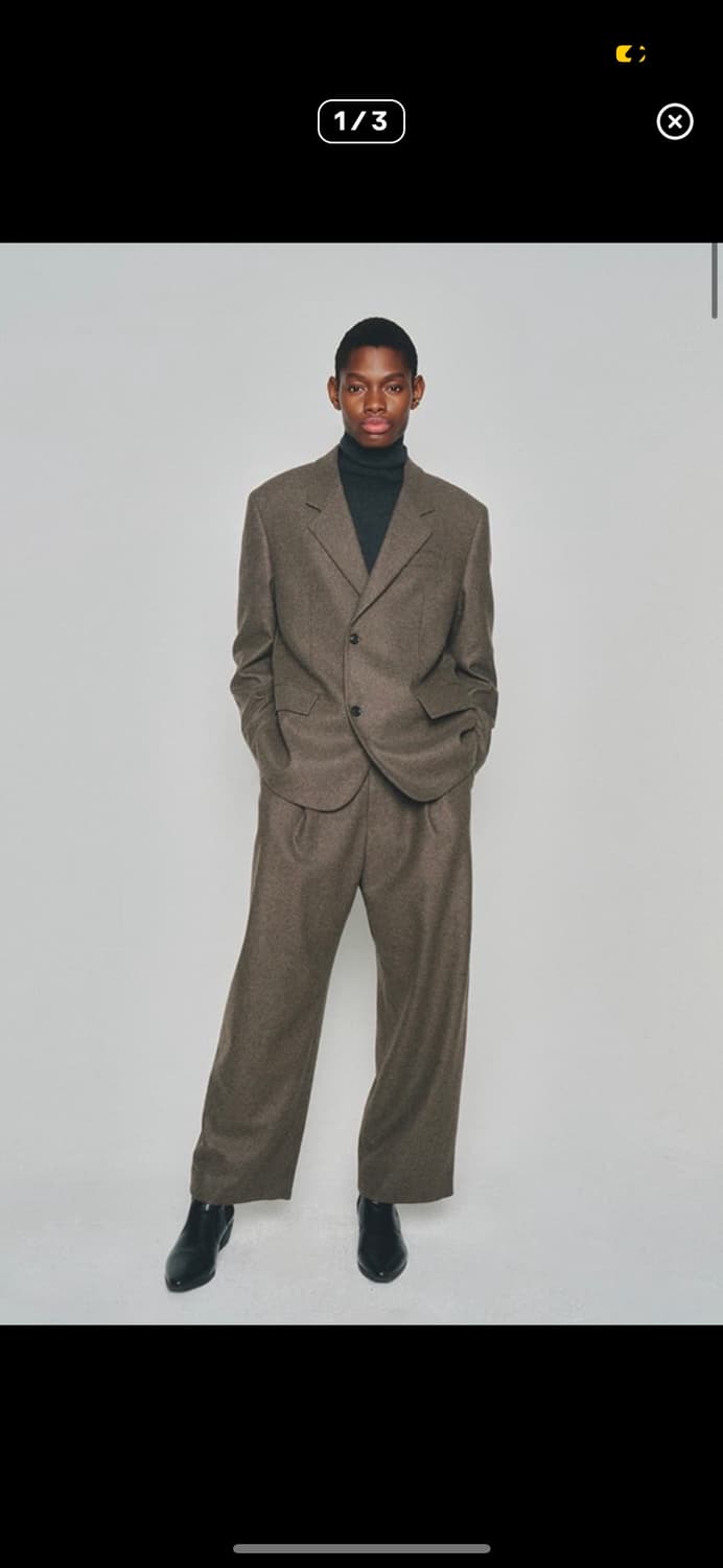 토니웩 이탈리안 울 플란넬 블레이저 애쉬그레이 L 상품이미지1