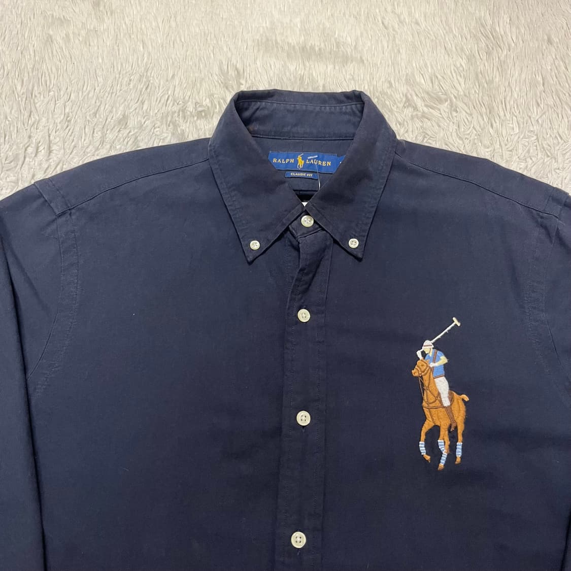 Polo Ralph Lauren navy big pony shirt 상품이미지5