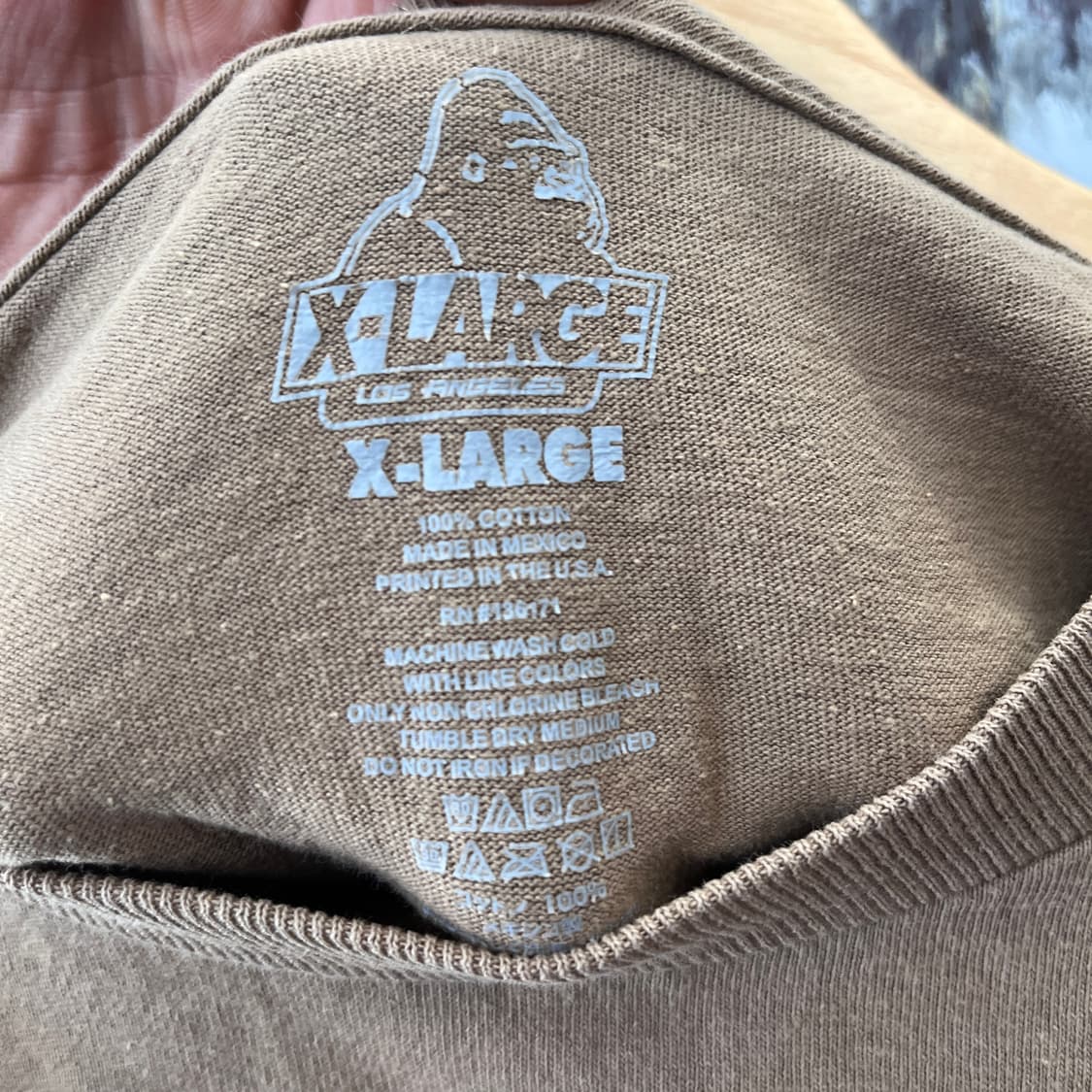 XL XLARGE 롱슬리브 티셔츠/W2831 상품이미지4