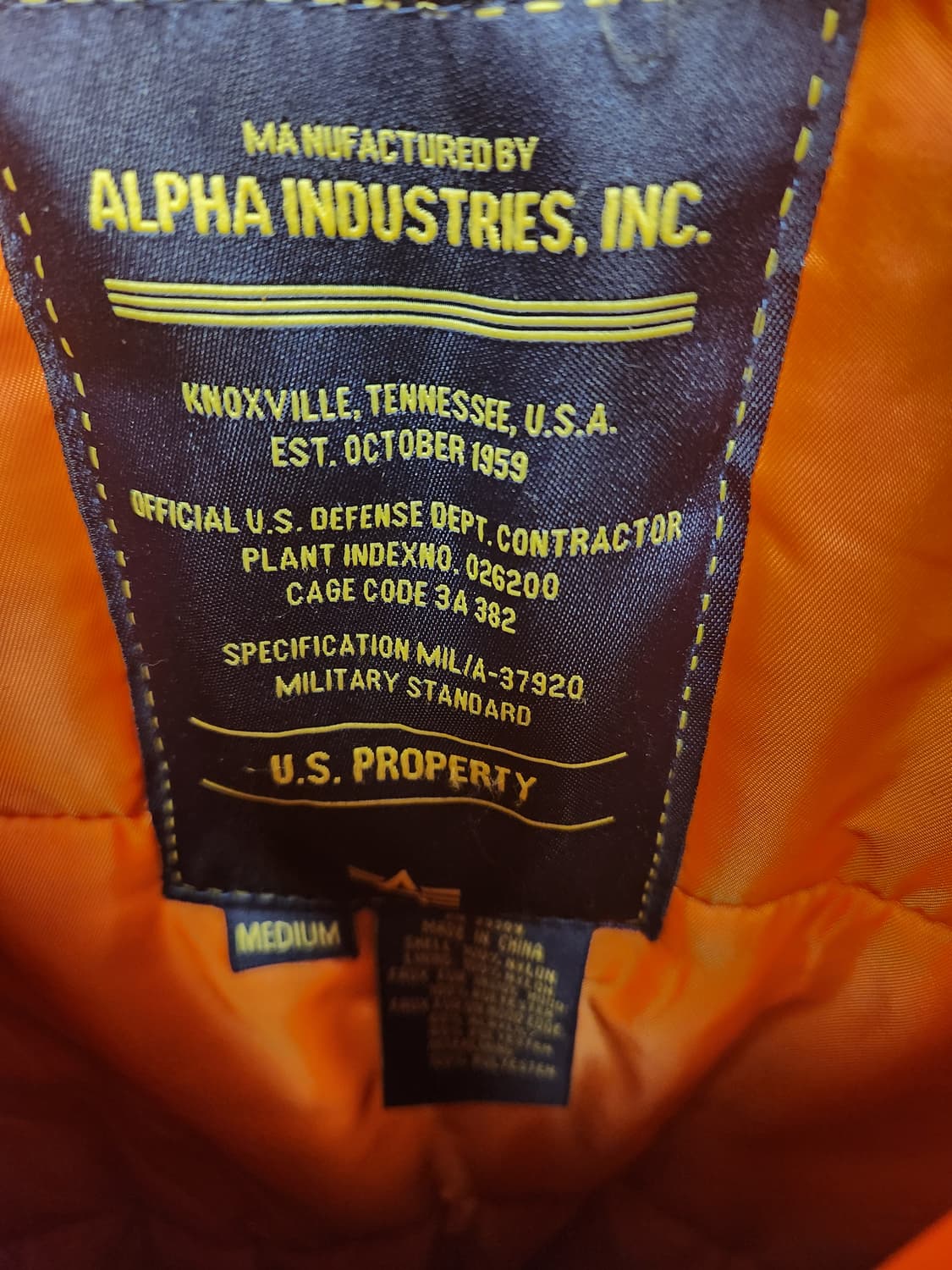 알파인더스트리 N-3B 블랙 파카 M 상품이미지2