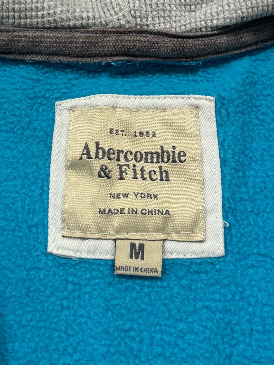 아베크롬비 블루 자수로고 후드집업 상품이미지6