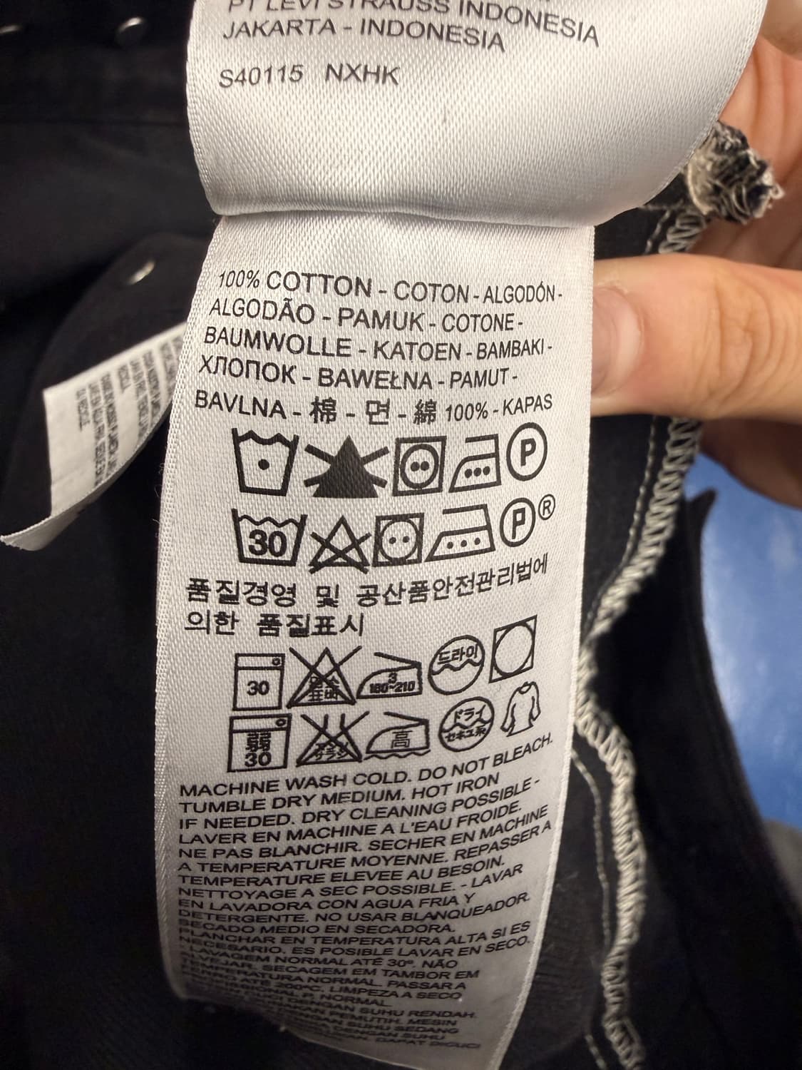 Levis 리바이스 블랙 데님 트리커 자켓 상품이미지4
