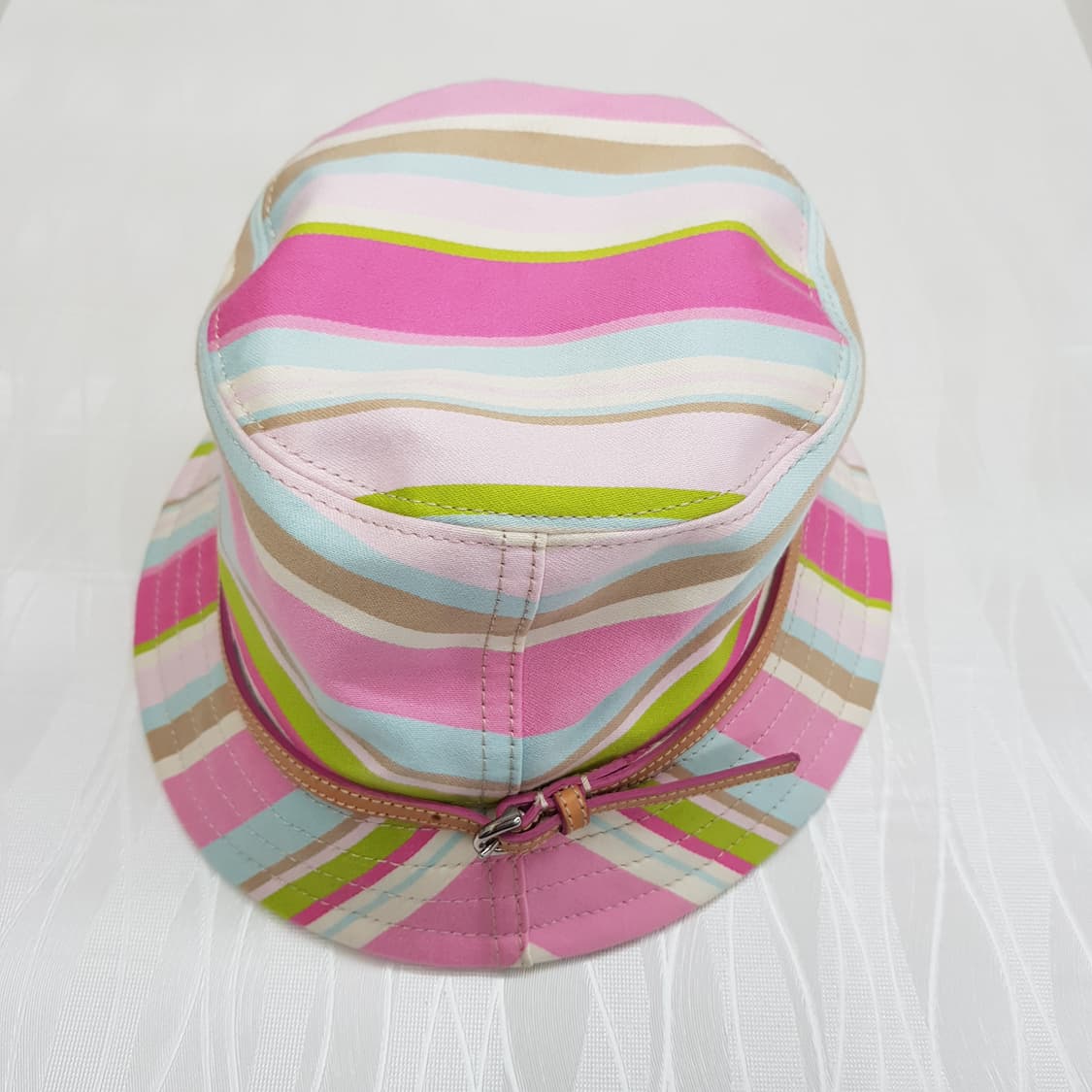 코치 스트라이프 코튼 버킷햇 상품이미지2