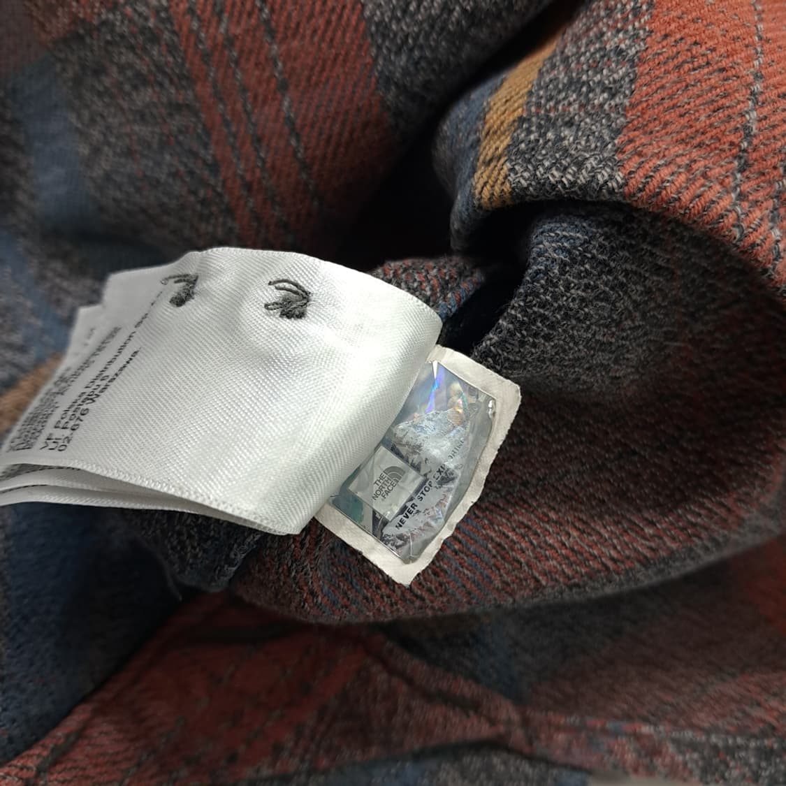 CN929 L 노스페이스 타탄체크 플란넬 긴팔 캠핑 셔츠 남방 상품이미지7