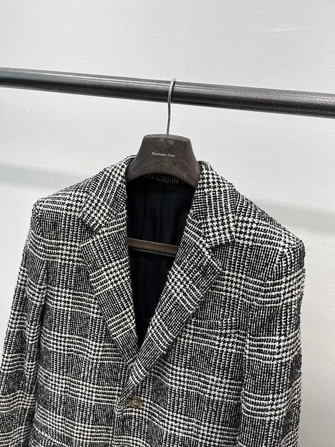 95-100) 아미 14fw 컬렉션 글렌체크 코트 상품이미지5