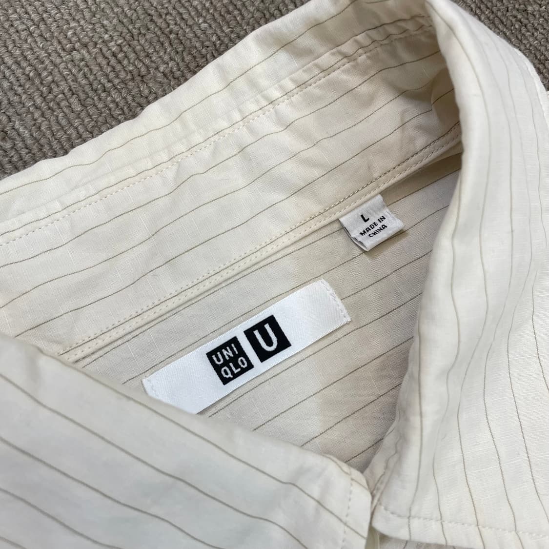 uniqlo u 유니클로u 스트라이프 셔츠 L 상품이미지2