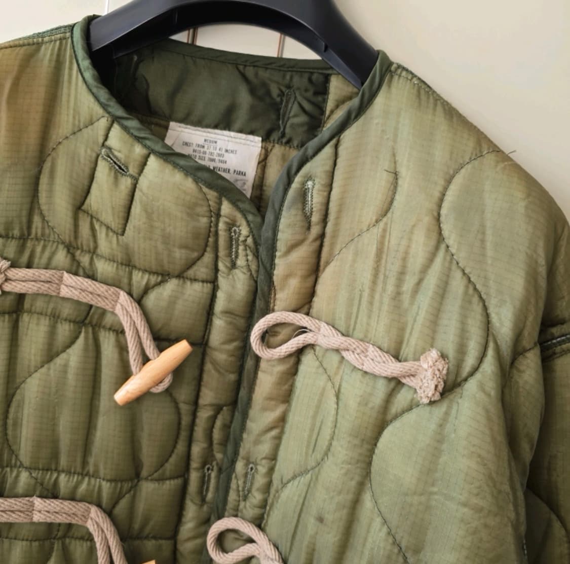 R13 리워크 토글 라이너 퀼팅 자켓 상품이미지4