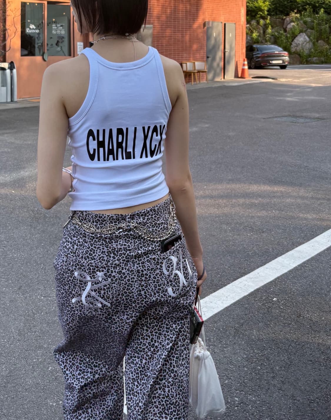 러브이즈트루 x 휴레걸 레오파드 팬츠 S 상품이미지1