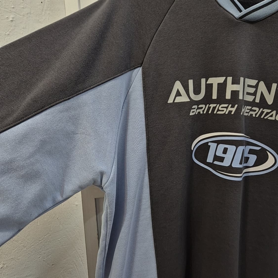 골라 컬러블럭 브이넥 스웻셔츠 남성 M 상품이미지5